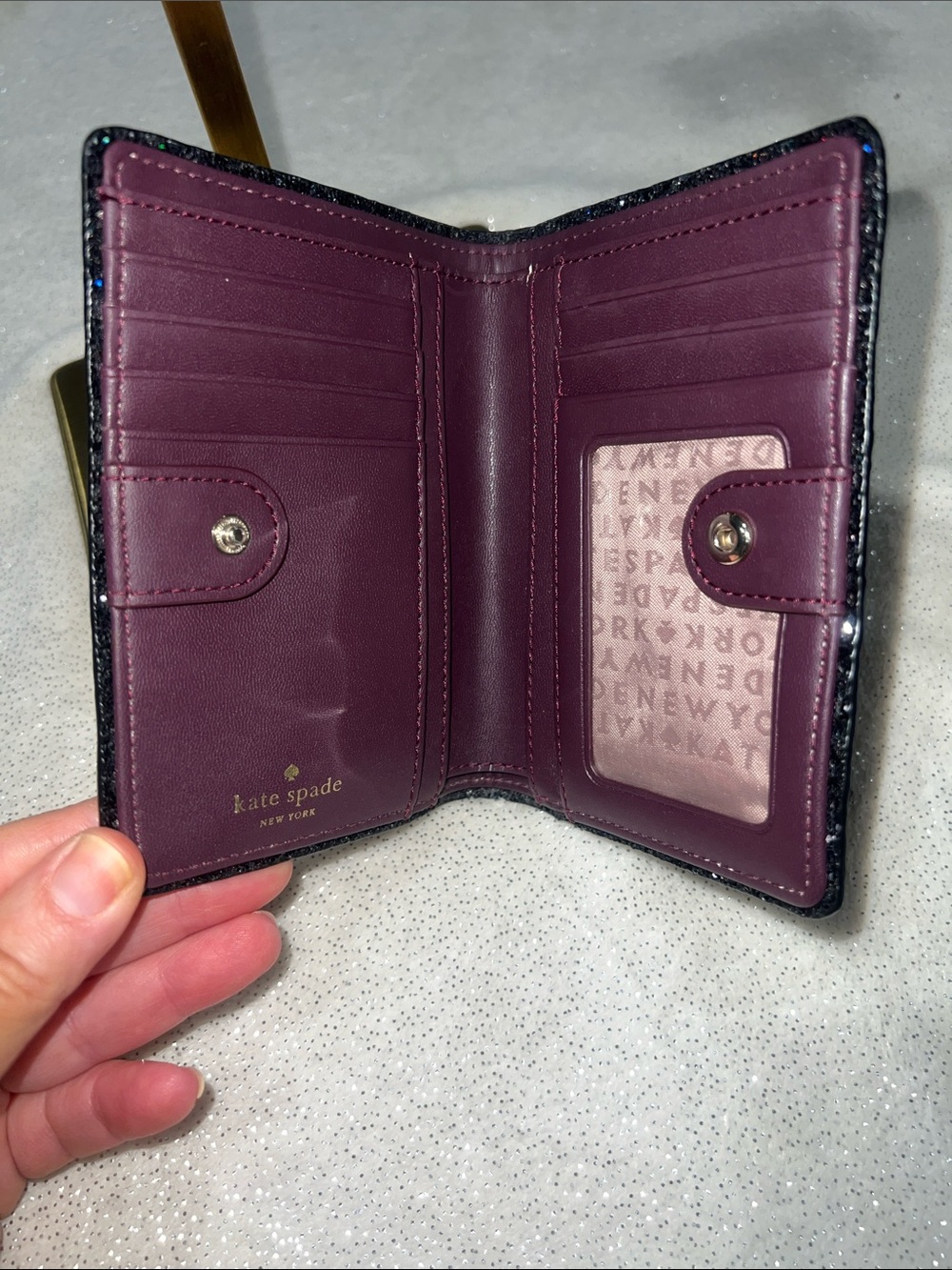kate spade wallet in deep plum . EUC - Picture 3 of 8